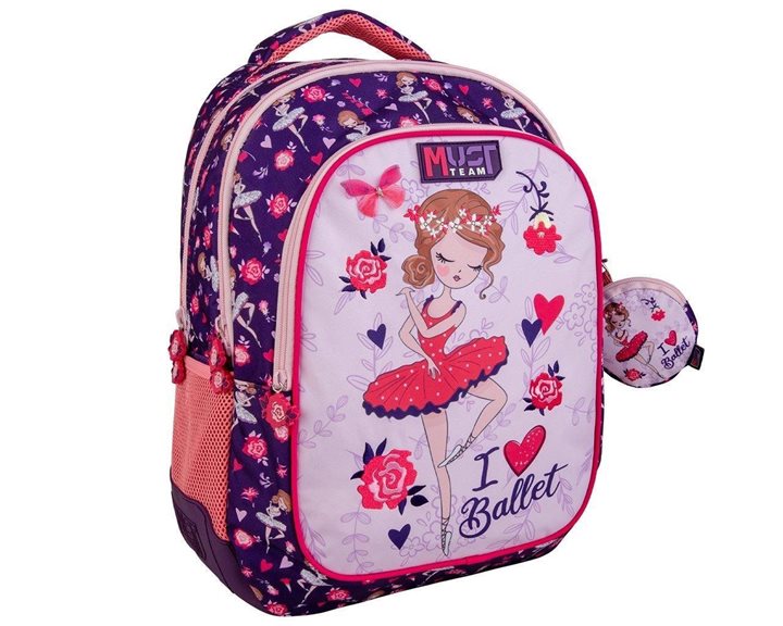 Τσάντα Πλάτης Must 32x18x43cm 3 Θήκες I Love Ballet 000586189