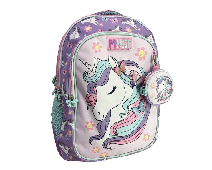 Τσάντα Πλάτης Must 32x18x43cm 3 Θήκες Lovely Unicorn 000586281