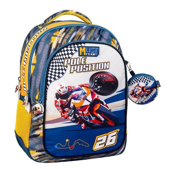 Τσάντα Πλάτης Must 32x18x43cm 3 Θήκες Pole Position 000586775