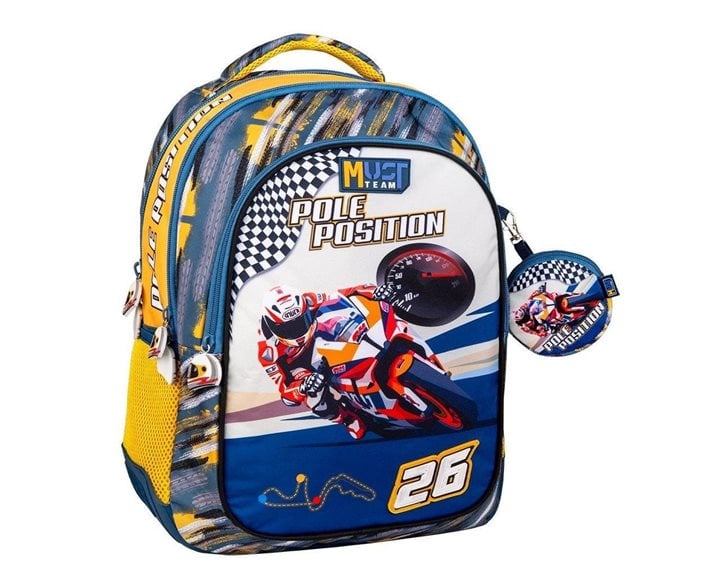 Τσάντα Πλάτης Must 32x18x43cm 3 Θήκες Pole Position 000586775