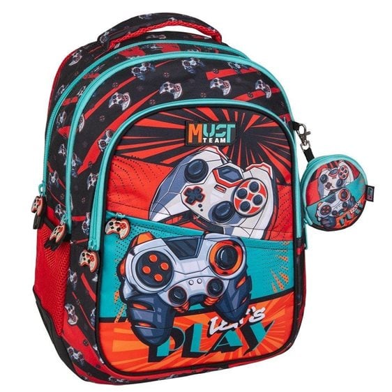 Τσάντα Πλάτης Must 32x18x43cm 3 Θήκες Let's Play 000586172