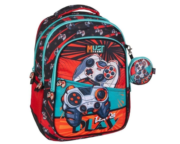 Τσάντα Πλάτης Must 32x18x43cm 3 Θήκες Let's Play 000586172