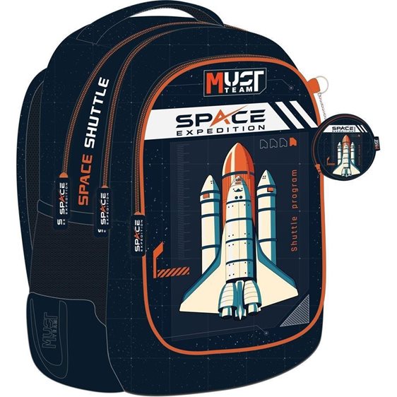 Τσάντα Πλάτης Must 32x18x43cm 3 Θήκες Space Expedition 000586239