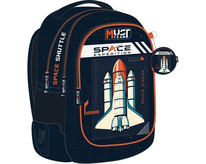 Τσάντα Πλάτης Must 32x18x43cm 3 Θήκες Space Expedition 000586239
