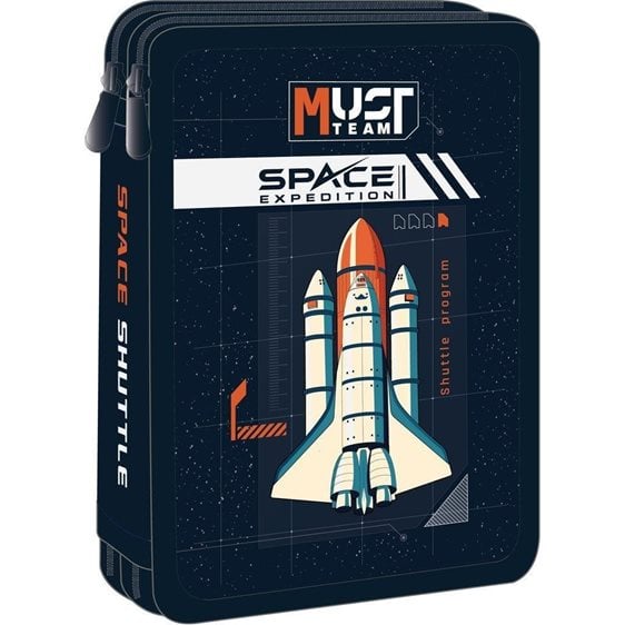 Κασετίνα Must Διπλή Γεμάτη 15χ5χ21 Space Expedition 000586338