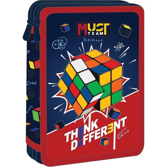 Κασετίνα Must Διπλή Γεμάτη 15χ5χ21 Think Different 000586729