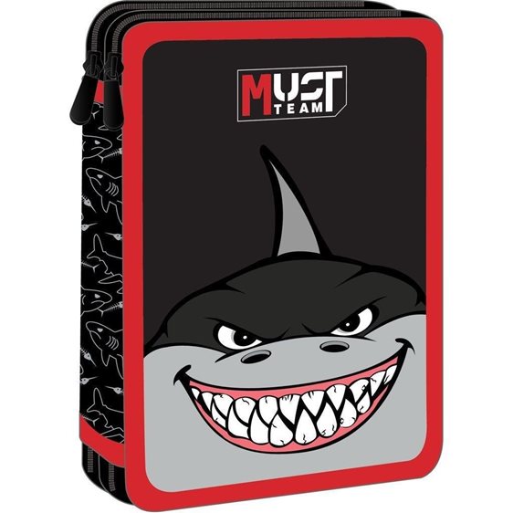 Κασετίνα Must Διπλή Γεμάτη 15χ5χ21 Shark 000586340