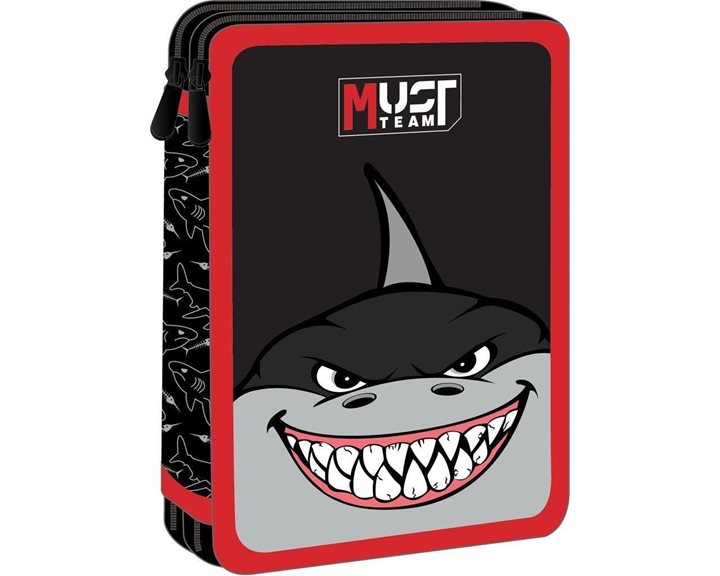 Κασετίνα Must Διπλή Γεμάτη 15χ5χ21 Shark 000586340