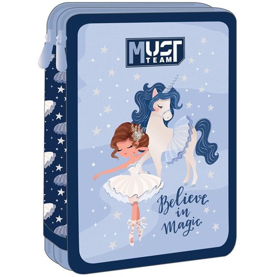 Κασετίνα Must Διπλή Γεμάτη 15χ5χ21 Believe in Magic 000586327