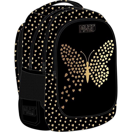 Τσάντα Πλάτης Must 32x18x43cm 3 Θήκες Gold Butterfly 000586521
