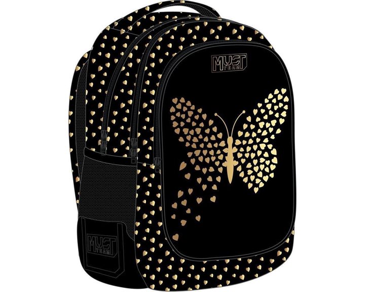 Τσάντα Πλάτης Must 32x18x43cm 3 Θήκες Gold Butterfly 000586521