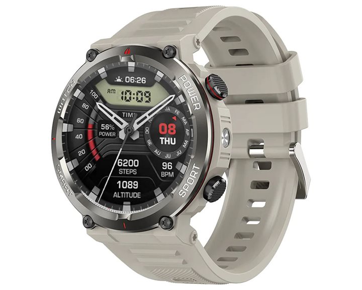 BLACKVIEW MULTI-FUNCTION SMARTWATCH WITH FLASH LIGHT AND GR MENU KHAKI