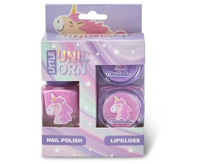Martinelia Little Unicorn Mini Beauty Set 1 Nail Polish + 2 Lipgloss L-24130