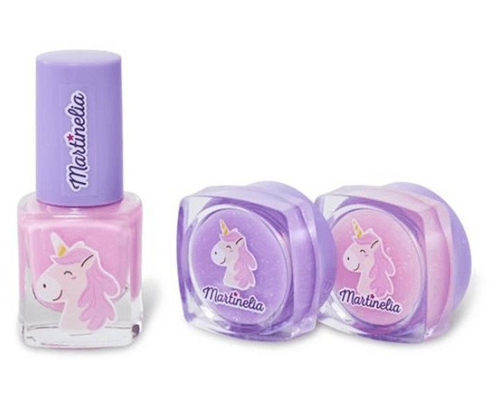 Martinelia Little Unicorn Mini Beauty Set 1 Nail Polish + 2 Lipgloss L-24130