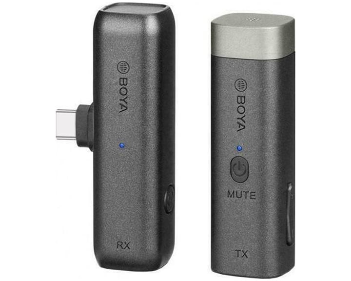 BOYA BY-WM3U wireless mic 2.4Ghz Wireless mic System, for UsB type-C, 3.5mmTRS. TRRS