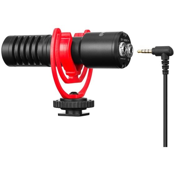 BOYA BY-MM1+ shotgun mic Universal Mini Shotgun Mic 3.5mm for camera, phone, laptop improved signal