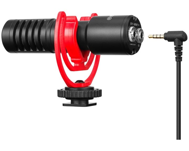 BOYA BY-MM1+ shotgun mic Universal Mini Shotgun Mic 3.5mm for camera, phone, laptop improved signal