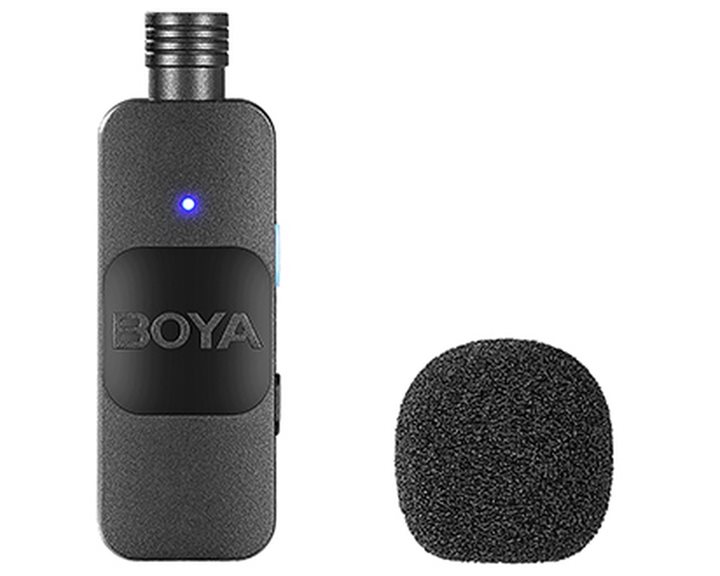 BOYA BY-V2 Wireless 2-person Lavalier Microphone for iPhone iPad Mini Lapel Lightning connection