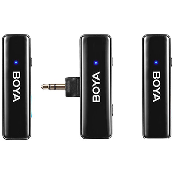 BOYALINK Mobile Wireless Mic for Android (USB-C) iPhone IOS and 3,5 TRS (laptop) 2 person vlog