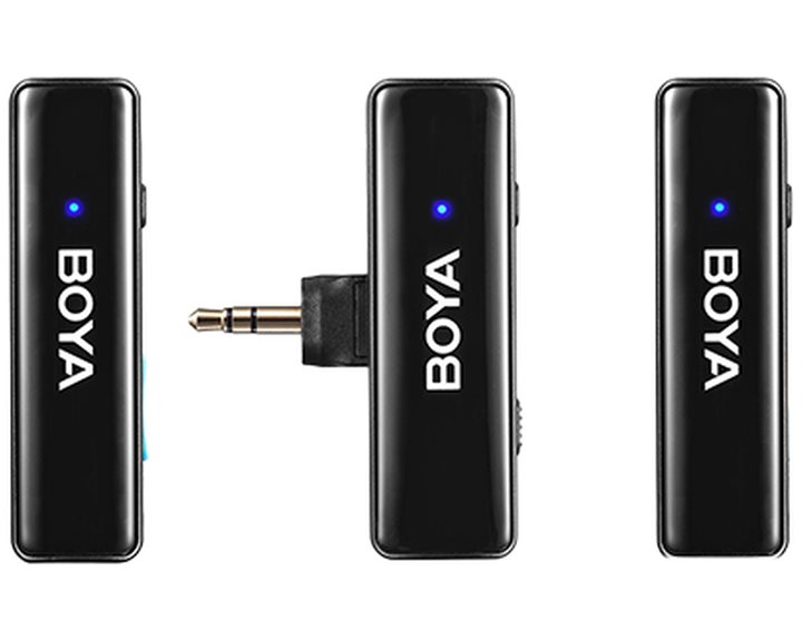 BOYALINK Mobile Wireless Mic for Android (USB-C) iPhone IOS and 3,5 TRS (laptop) 2 person vlog