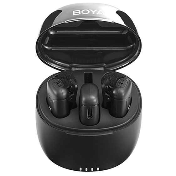 BOYA BY-WM3T-D2 2,4GHz Mobile wireless mic For IOS iPhone (2 transmitters, two person vlog) & charg.