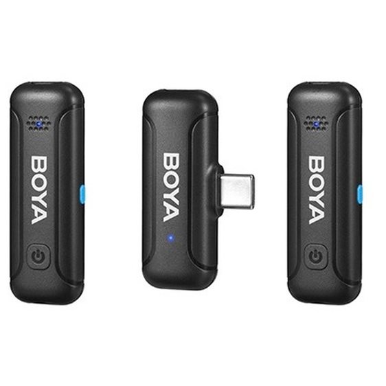 BOYA BY-WM3T-U2 2,4GHz Mobile wireless mic For Android USB-C (2 transmitters, two person vlog)