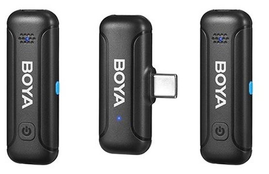 BOYA BY-WM3T-U2 2,4GHz Mobile wireless mic For Android USB-C (2 transmitters, two person vlog)