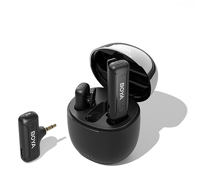 BOYA BY-WM3T-M2  2,4GHz Mobile wireless mic For Camera 3.5Jack (2 transmitters, two person vlog)