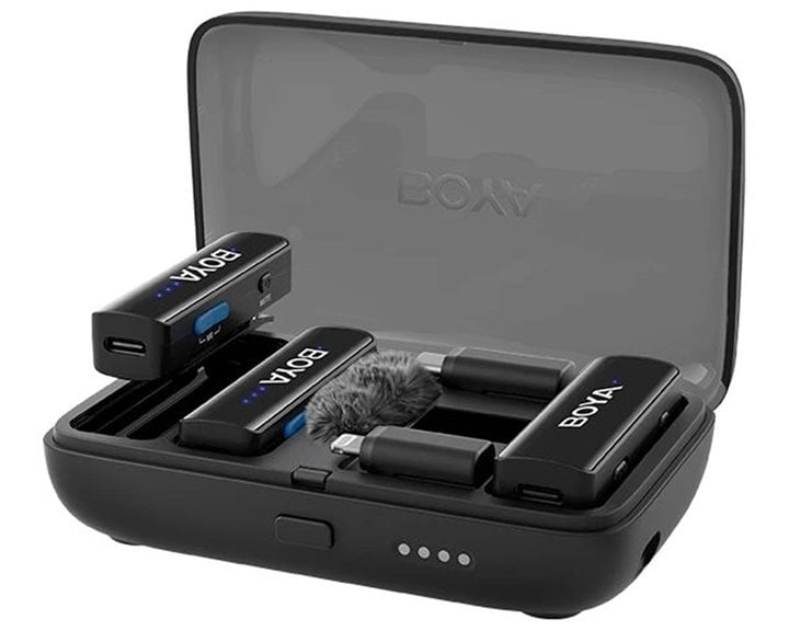 BOYALINK V2 Mobile Wireless Mic for Android USB-C iPhone IOS and 3,5 TRS (laptop) 2 person vlog