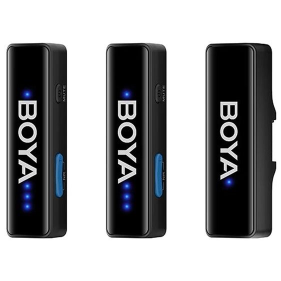 BOYALINK V2 Mobile Wireless Mic for Android USB-C iPhone IOS and 3,5 TRS (laptop) 2 person vlog