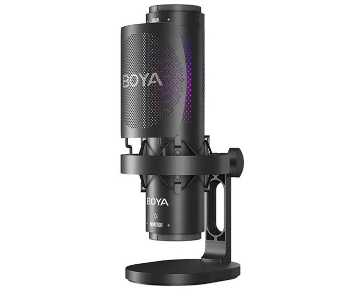 BOYA BY-K9 USB RGB Microphone 3 selectable patterns w. shockmount (9 zones RGB)
