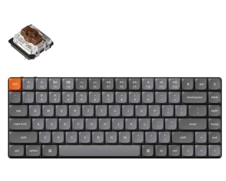 Keychron K3 Max (K3M-H3) QMK/VIA Wireless Custom Mechanical Keyboard-Brown Switch Hot-Swap 75% US