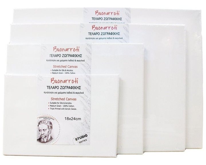 Τελάρο Ζωγραφικής Buonarroti 25x50cm με βαμβακερό καμβά