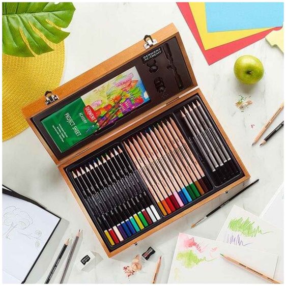 DERWENT ACADEMY WOODEN BOX SET 35 ΤΕΜΑΧΙΩΝ