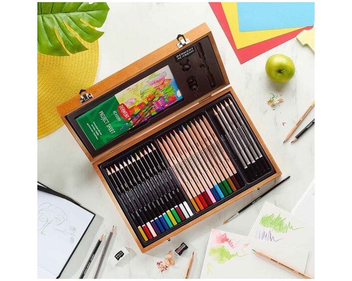 DERWENT ACADEMY WOODEN BOX SET 35 ΤΕΜΑΧΙΩΝ