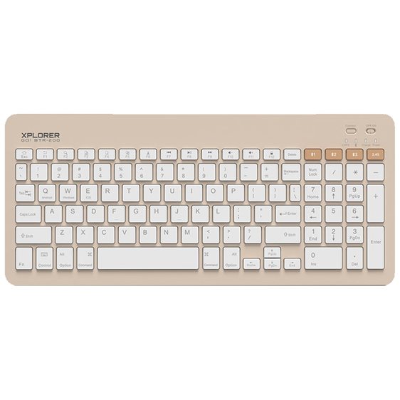 ALCATROZ WIRELESS KEYBOARD XPLORER GO! BTR 200 SAND