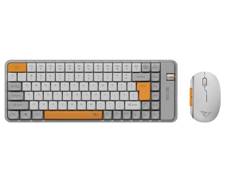 ALCATROZ BT5.3/2.4G MULTI-DEVICE RECHARGEABLE KEYBOARD & MOUSE TETRIZ AIR 300C SUMMER WHITE