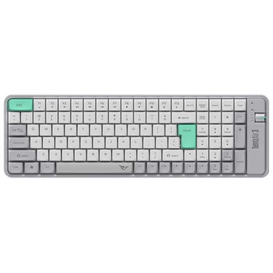 ALCATROZ BT5.3/2.4G MULTI-DEVICE RECHARGEABLE KEYBOARD TETRIZ AIR 3 SUMMER WHITE