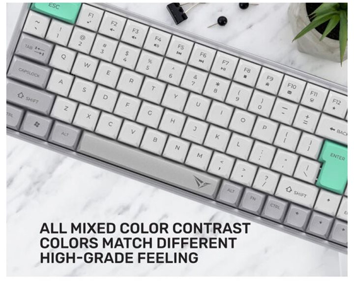 ALCATROZ BT5.3/2.4G MULTI-DEVICE RECHARGEABLE KEYBOARD TETRIZ AIR 3 SUMMER WHITE