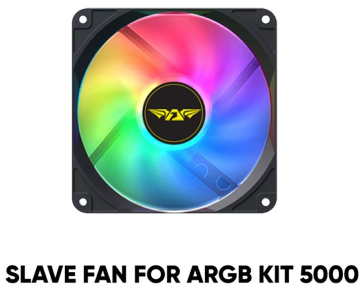 ARMAGGEDDON COOLING 4xFAN KIT 12CM ARGB KIT 5000 BLACK