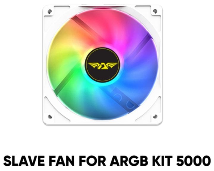 ARMAGGEDDON COOLING 4xFAN KIT 12CM ARGB KIT 5000 WHITE