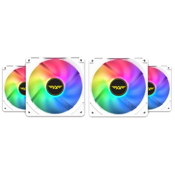 ARMAGGEDDON COOLING 4xFAN KIT 12CM ARGB KIT 5000 WHITE