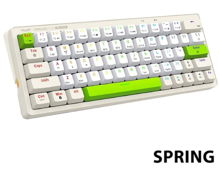 ARMAGGEDDON TRIMODE MECH RGB KEYBOARD LINEAR 63KEYS GMK-100 SPRING