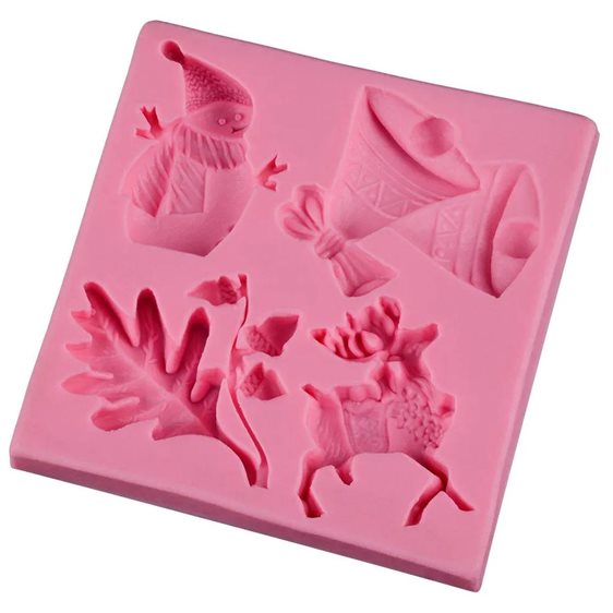 Craftistico Καλούπι Σιλικόνης 10,6Χ10,3Χ1,5CM ΧΡΙΣΤΟΥΓΓΕΝΙΑΤΙΚΑ ΣΧΕΔΙΑ