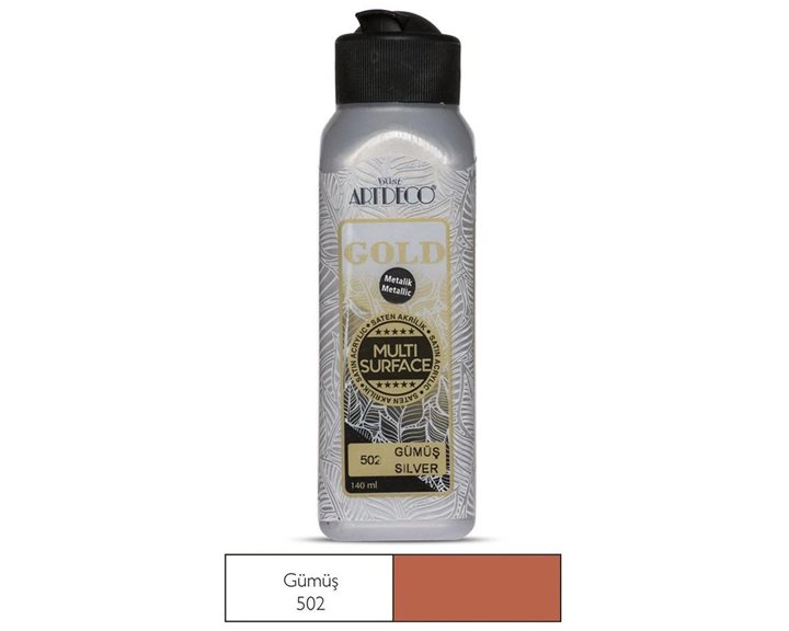 Ακρυλικό Χρώμα Artdeco140ml Multi Surface Silver 502