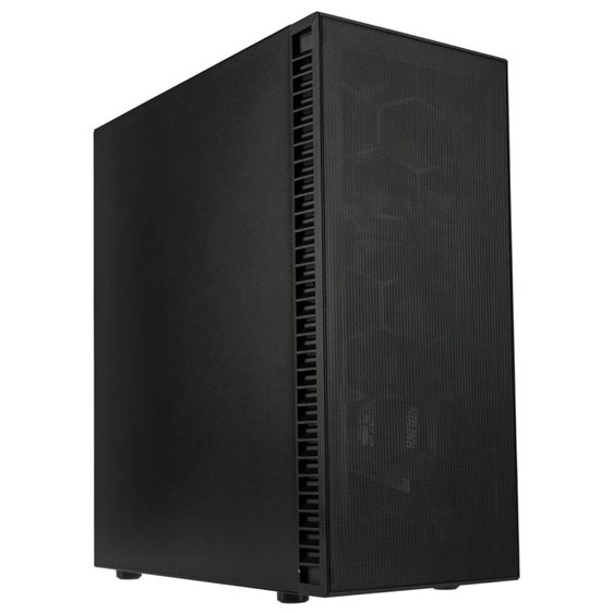 Kolink Observatory HF Mesh PWM Midi Tower Case - Black (with 3x120mm black PWM Fans)