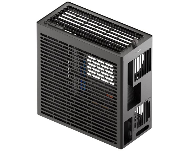 HAVN HS 420 VGPU black Premium Midi Tower Case - with vertical GPU support