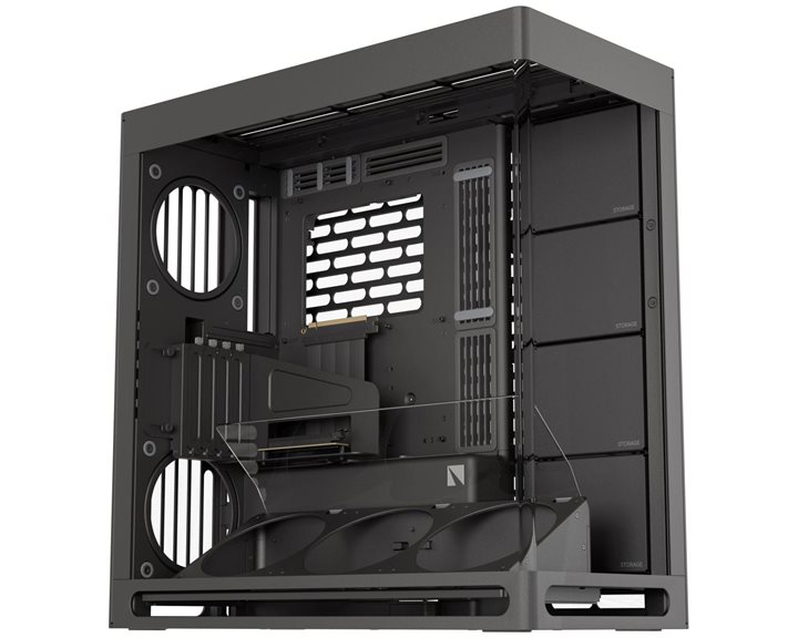 HAVN HS 420 VGPU black Premium Midi Tower Case - with vertical GPU support