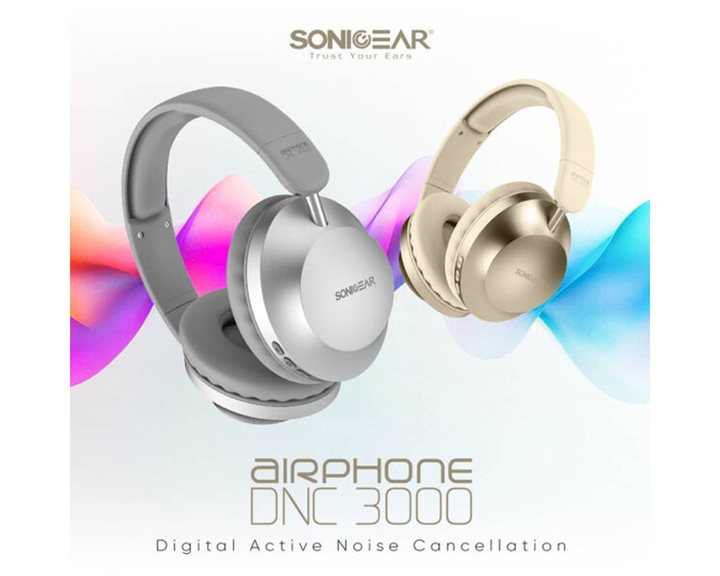 SONIC GEAR BT5.4 HEADSET AIRPHONE DNC 3000 CREAM