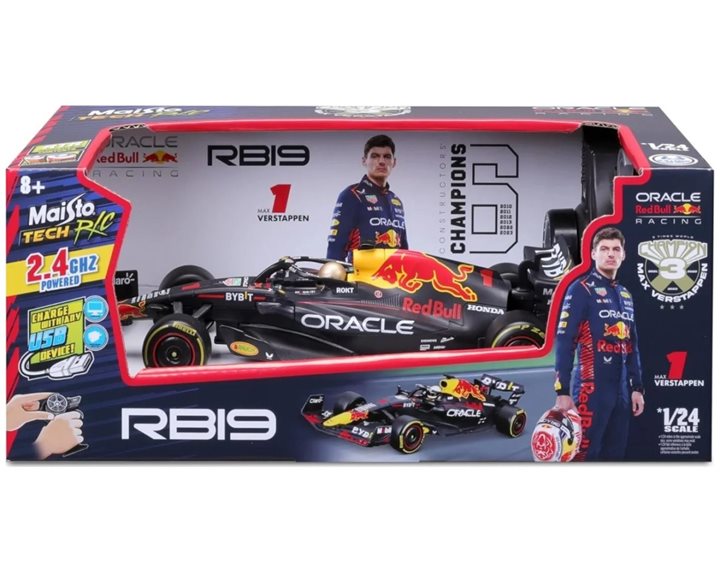 Maisto Tech Τηλεκατευθυνόμενο R/C Formula 1 F1 Oracle Red Bull Racing RB19 Verstappen 1 Race Car 49/82358